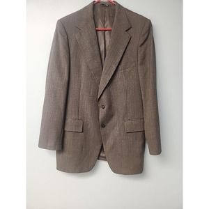 Botany 500 Sport Coat Blazer‎ Jacket Mens 46XL Dark Brown